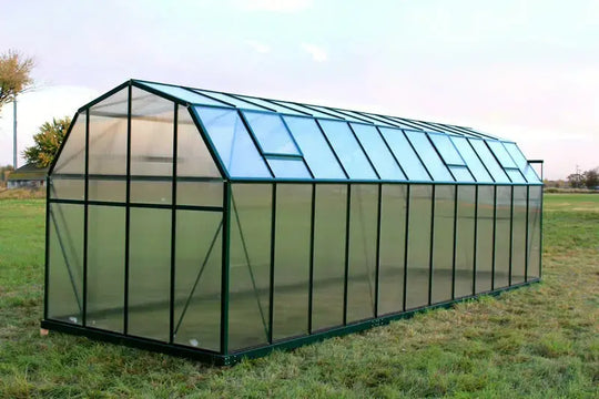 Side view of Grandio Elite 8x24 greenhouse